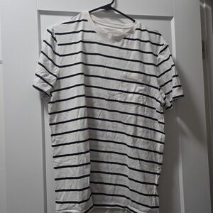 Banana Republic Black and White Striped Tee